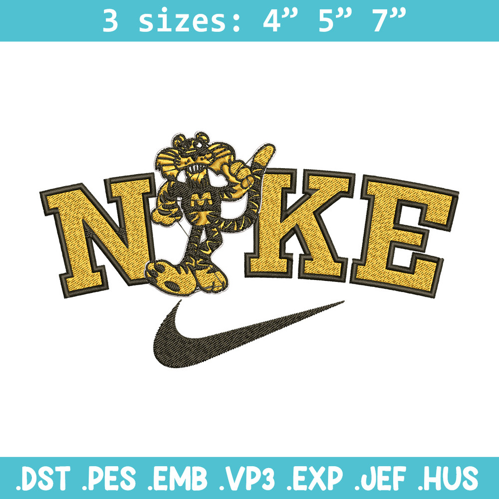 Missouri University embroidery design, Sport embroidery, Nike design, Embroidery file,Embroidery shirt, Digital download.jpg