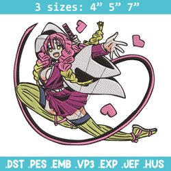 mitsuri love embroidery design, demon slayer embroidery, embroidery file, anime embroidery,anime shirt, digital download