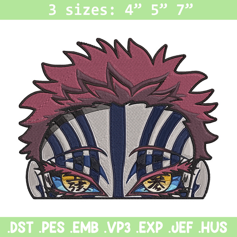 Akaza Embroidery Design, Demon slayer Embroidery, Embroidery File, Anime Embroidery, Anime shirt, Digital download.jpg