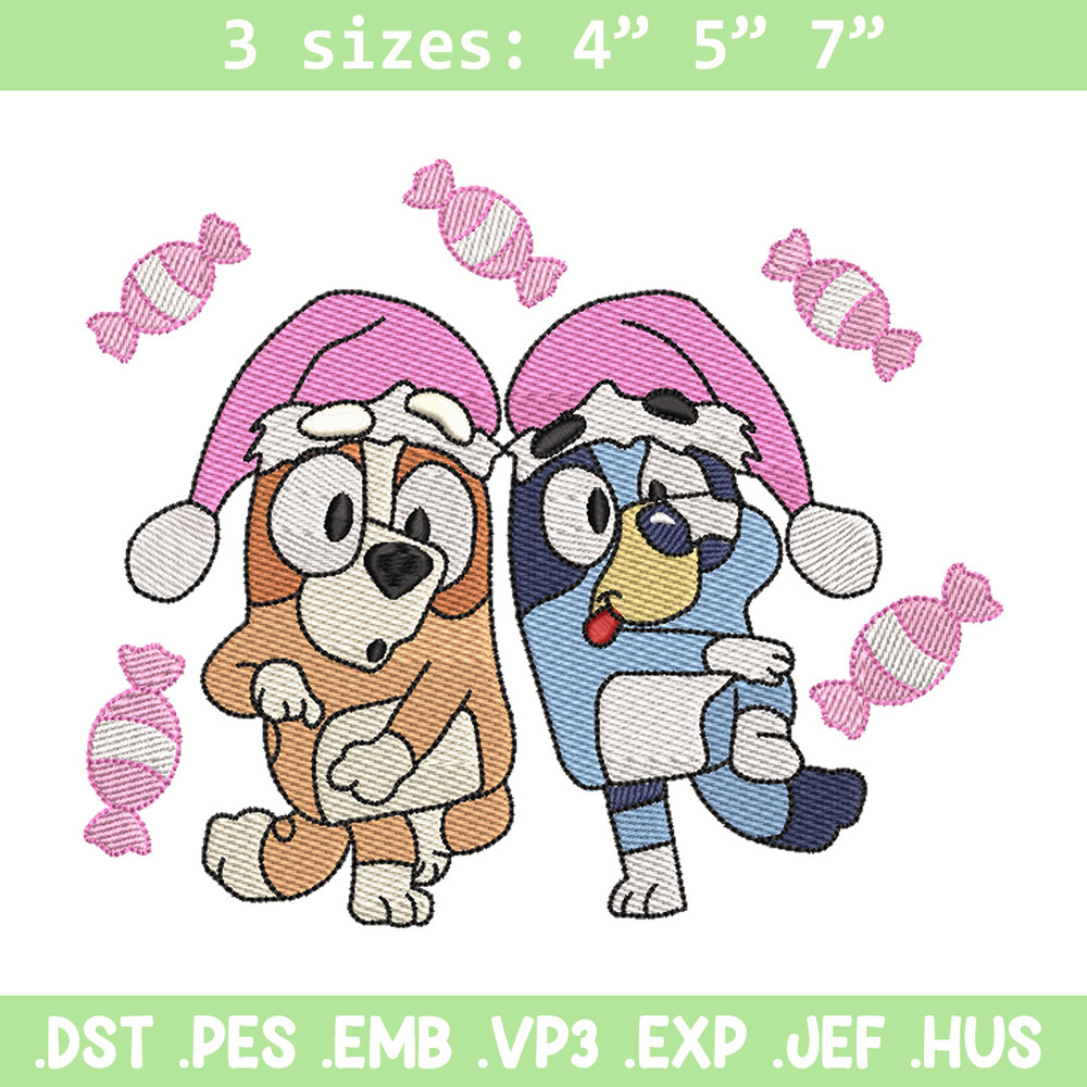 Bluey funny embroidery design, Bluey embroidery, Chrismas design, Embroidery file, Embroidery shirt, Digital download.jpg