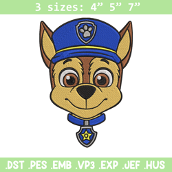 chase dog embroidery design, paw patrol embroidery, embroidery file,anime embroidery, anime shirt, digital download