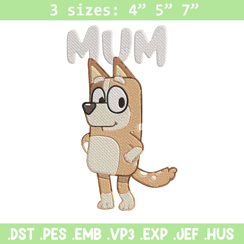 Chilli Heeler Embroidery, Bluey Cartoon Embroidery, cartoon Embroidery, Embroidery File, cartoon shirt, digital download.jpg