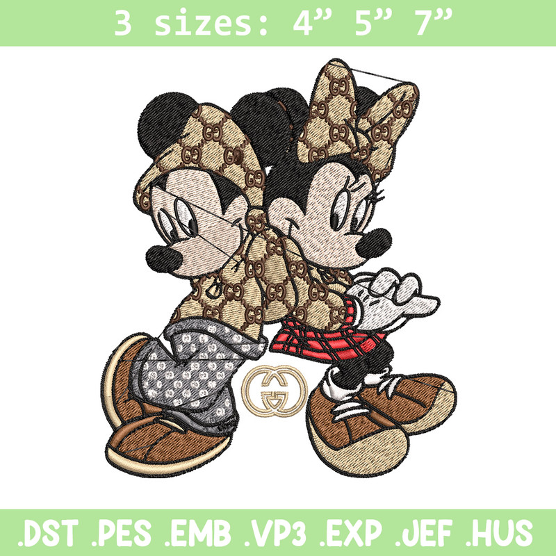 Couple gucci mouse Embroidery Design, Gucci Embroidery, Embroidery File, Logo shirt,Sport Embroidery, Digital download.jpg