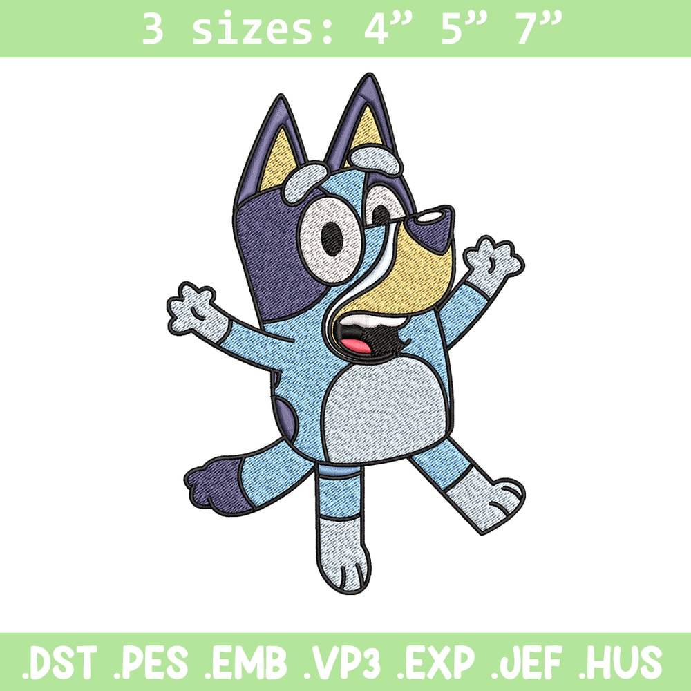 Dad Bluey Embroidery, Bandit Heeler Embroidery, Embroidery File, cartoon design, cartoon shirt, Digital download..jpg
