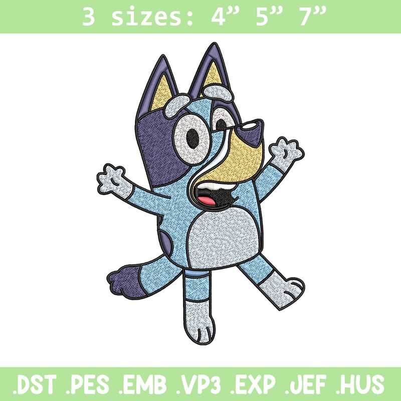 Dad Bluey Embroidery, Bandit Heeler Embroidery, Embroidery File, cartoon design, cartoon shirt, Digital download..jpg