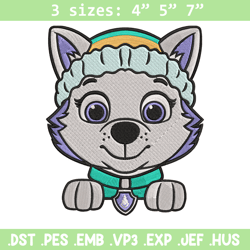 everest dog embroidery design, paw patrol embroidery, embroidery file,anime embroidery, anime shirt,digital download.