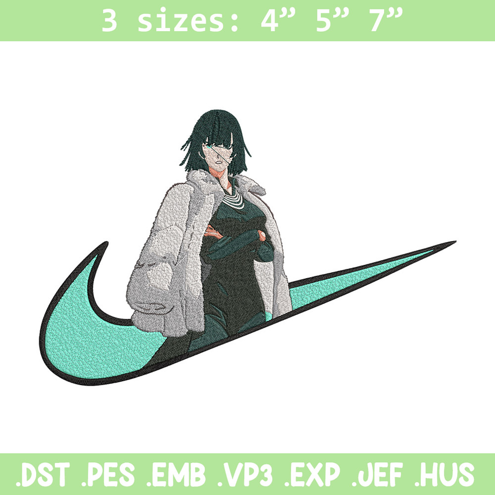 Fubuki x nike Embroidery Design, One punch man Embroidery,Embroidery File,Nike Embroidery,Anime shirt,Digital download.jpg