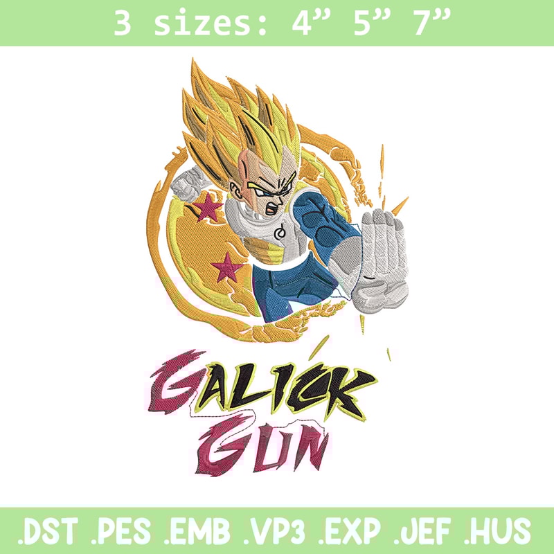 Galick gun Embroidery Design, Dragonball Embroidery, Embroidery File, Anime Embroidery, Anime shirt, Digital download.jpg
