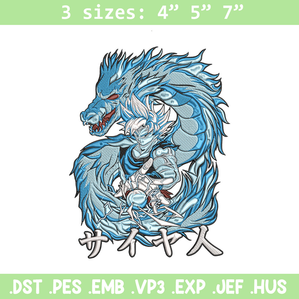 Goku dragon Embroidery Design, Dragonball Embroidery, Embroidery File, Anime Embroidery, Anime shirt, Digital download.jpg