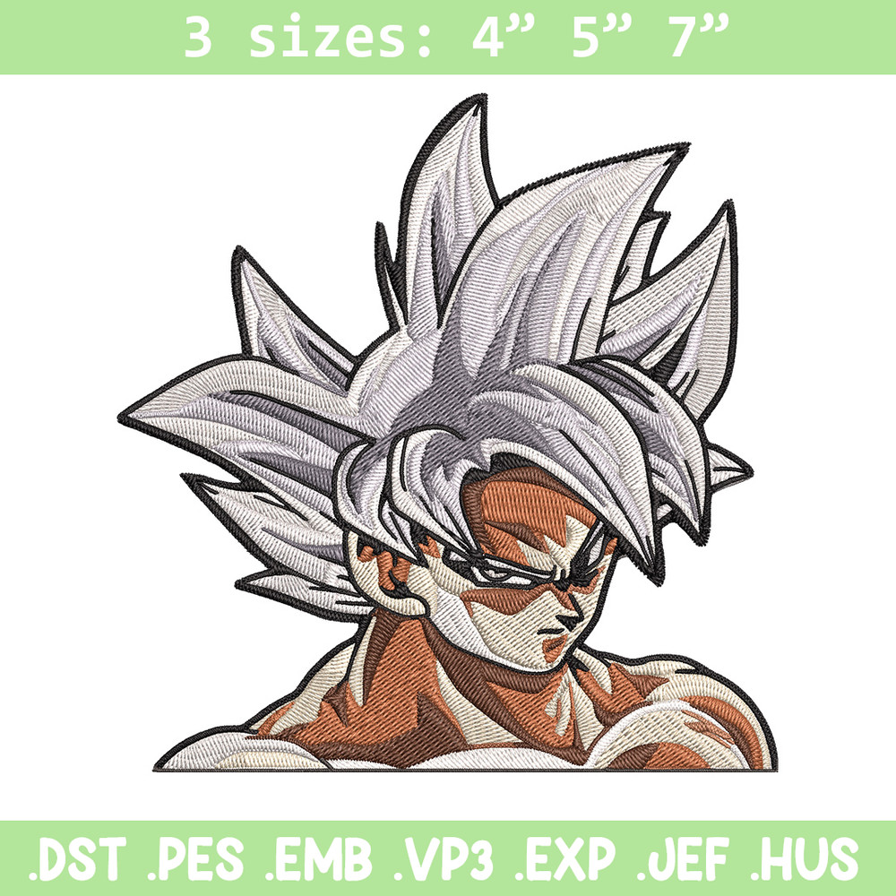 Goku mui Embroidery Design, Dragonball Embroidery, Embroidery File, Anime Embroidery, Anime shirt, Digital download.jpg