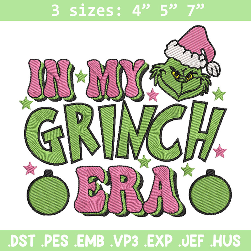 Grinch era embroidery design, Grinch embroidery, Chrismas design,Embroidery shirt, Embroidery file, Digital download.jpg