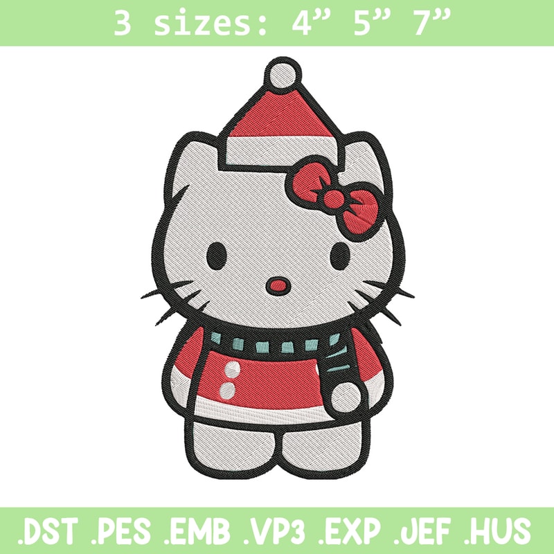 Hello kitty chrismas Embroidery Design, Kitty Embroidery,Embroidery File,Anime Embroidery, Anime shirt,Digital download.jpg
