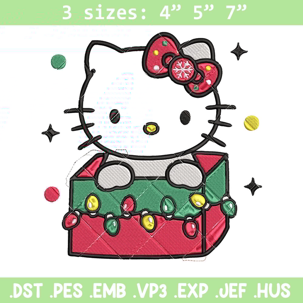 Kitty chrismas Embroidery Design, Hello kitty Embroidery, Embroidery File, Anime Embroidery,Anime shirt,Digital download.jpg
