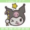 Kuromi face Embroidery Design, Hello kitty Embroidery, Embroidery File,Anime Embroidery, Anime shirt, Digital download.jpg