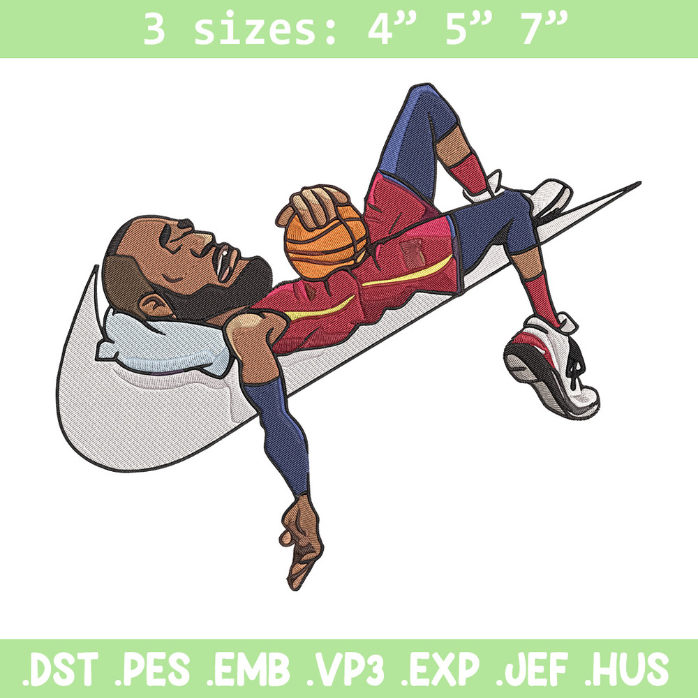 Lebron james Embroidery Design, Basketball Embroidery, Embroidery File, Nike Embroidery, Anime shirt, Digital download.jpg