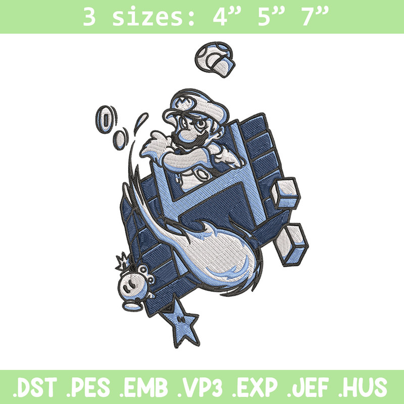 Mario poster Embroidery Design, Mario Embroidery, Embroidery File, Anime Embroidery, Anime shirt, Digital download.jpg