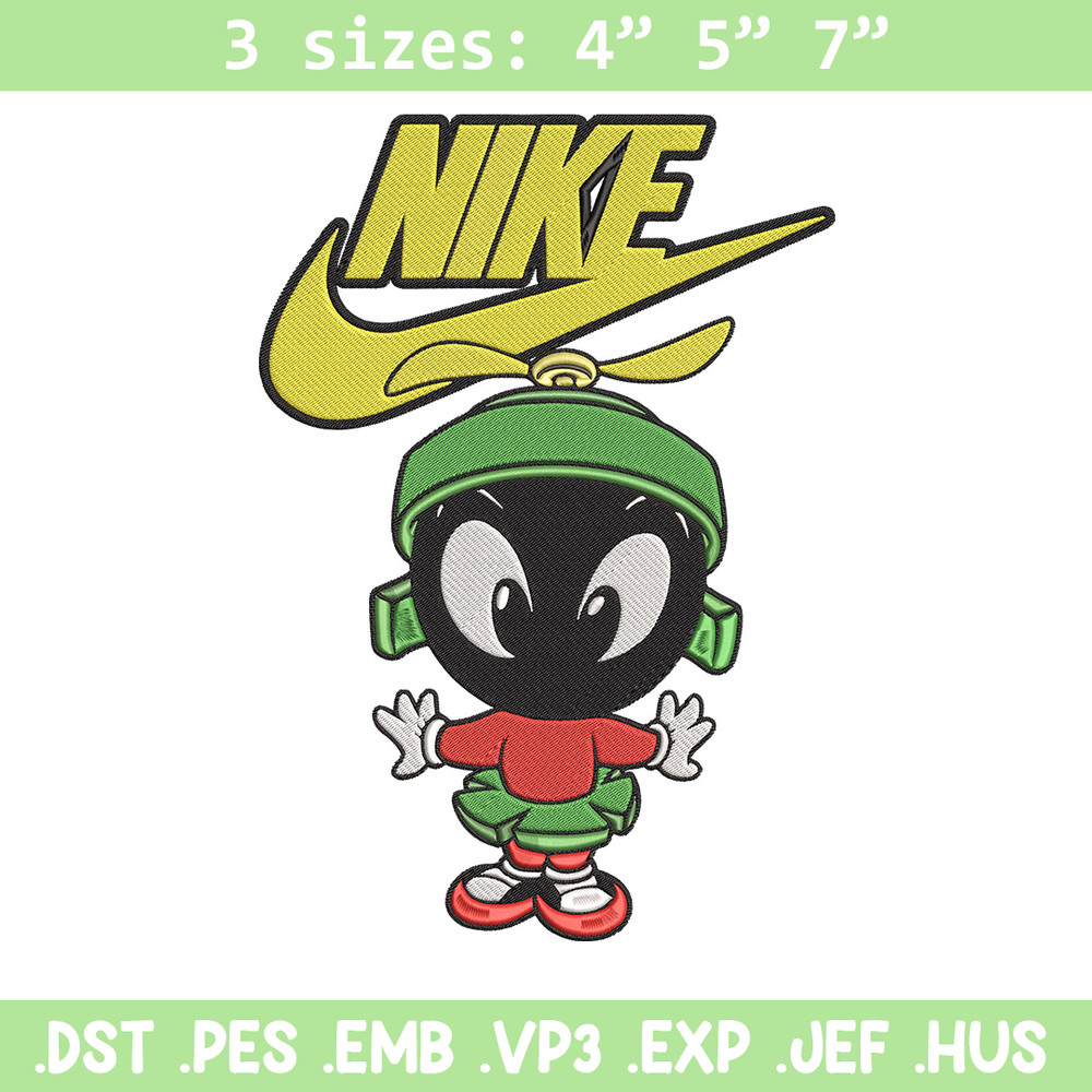 Marvin nike Embroidery Design, Marvin Embroidery, Embroidery File, Nike Embroidery, Anime shirt, Digital download.jpg