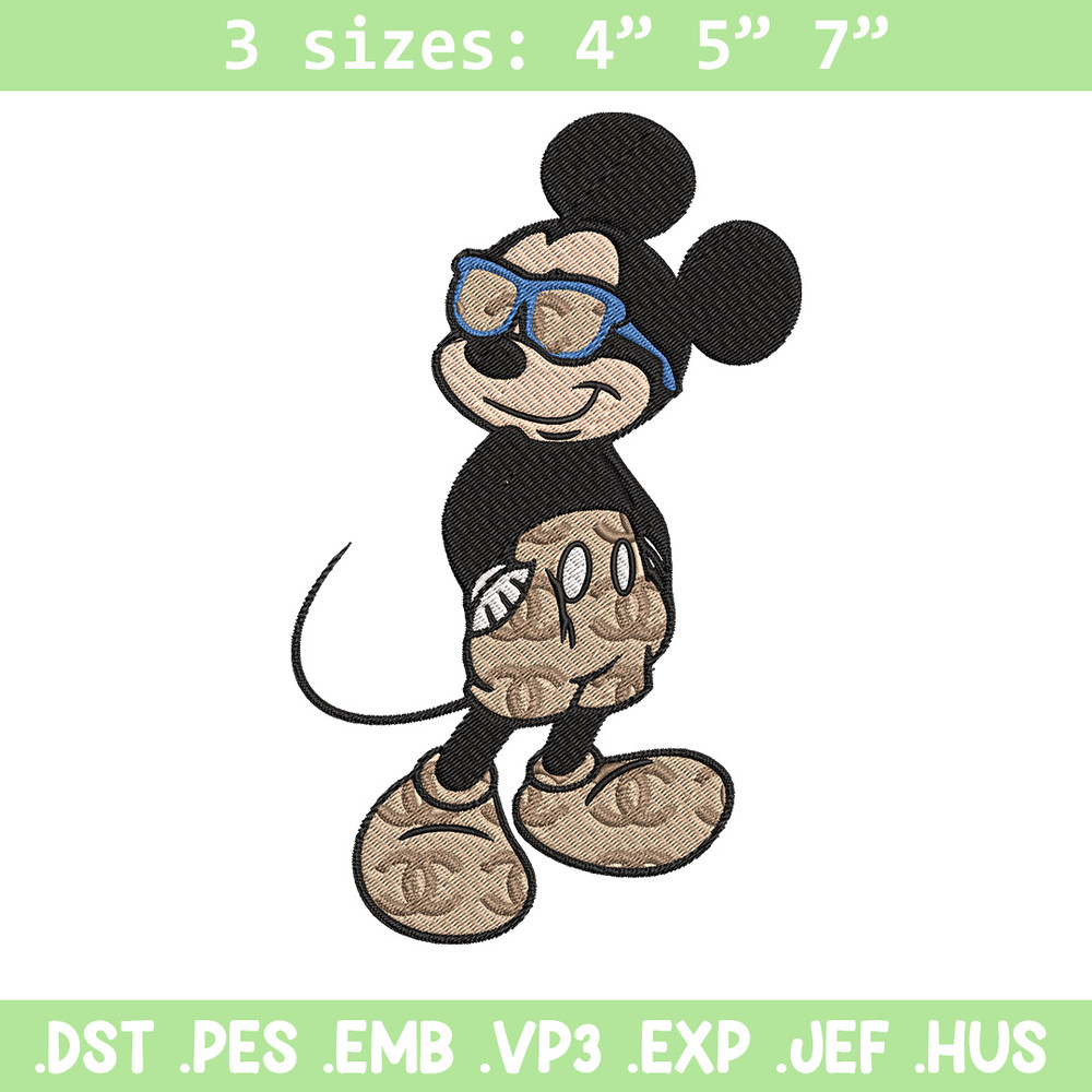 Mickey cool Embroidery Design, Gucci Embroidery, Brand Embroidery, Embroidery File, Logo shirt, Digital download.jpg