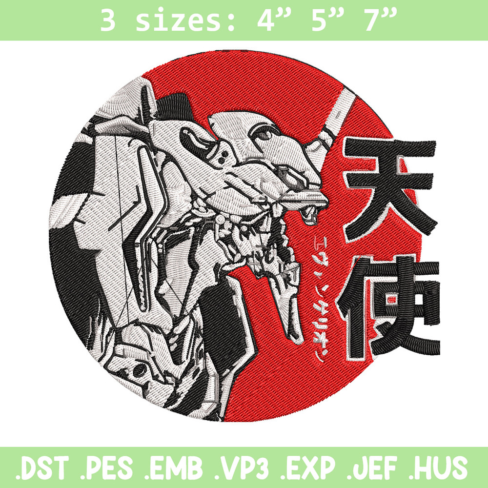 Neon Genesis Embroidery Design, Evangelion Embroidery, Embroidery File, Anime Embroidery, Anime shirt, Digital download.jpg