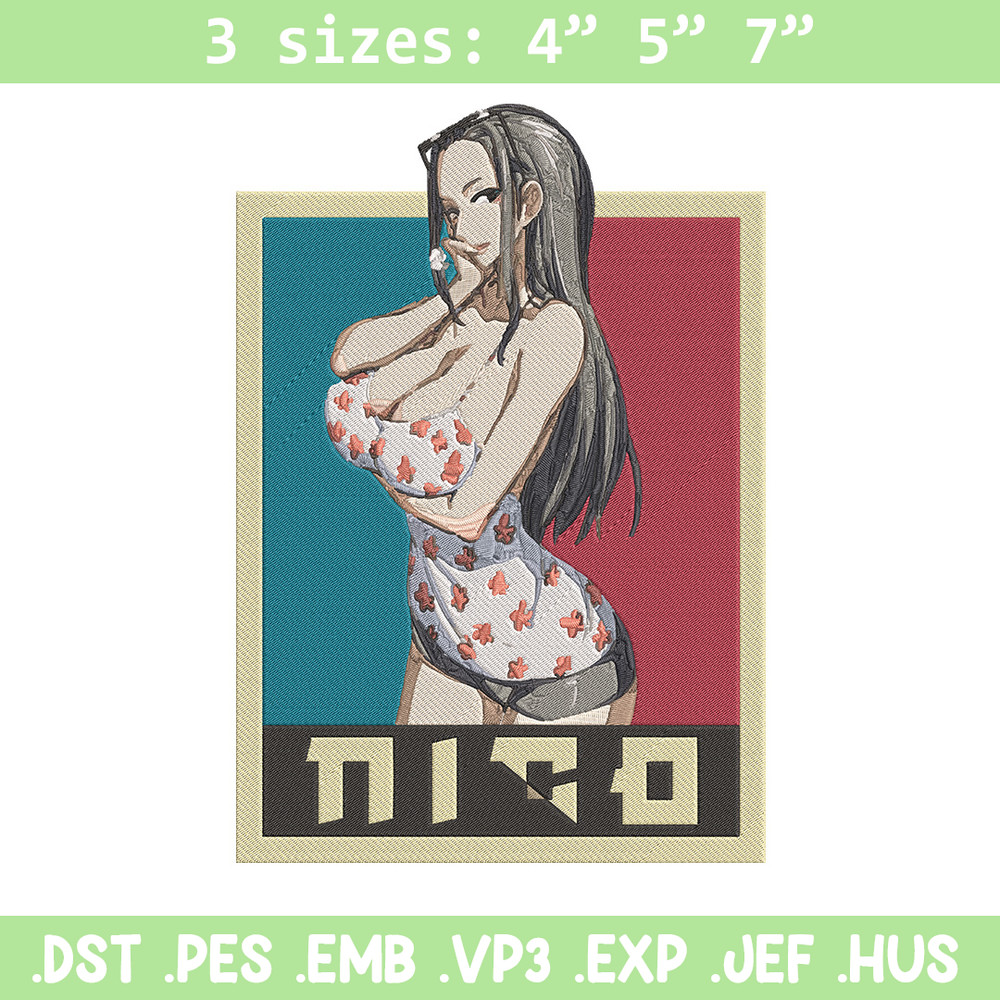 Nico Robin Embroidery Design, One piece Embroidery, Embroidery File, Anime Embroidery, Anime shirt, Digital download.jpg