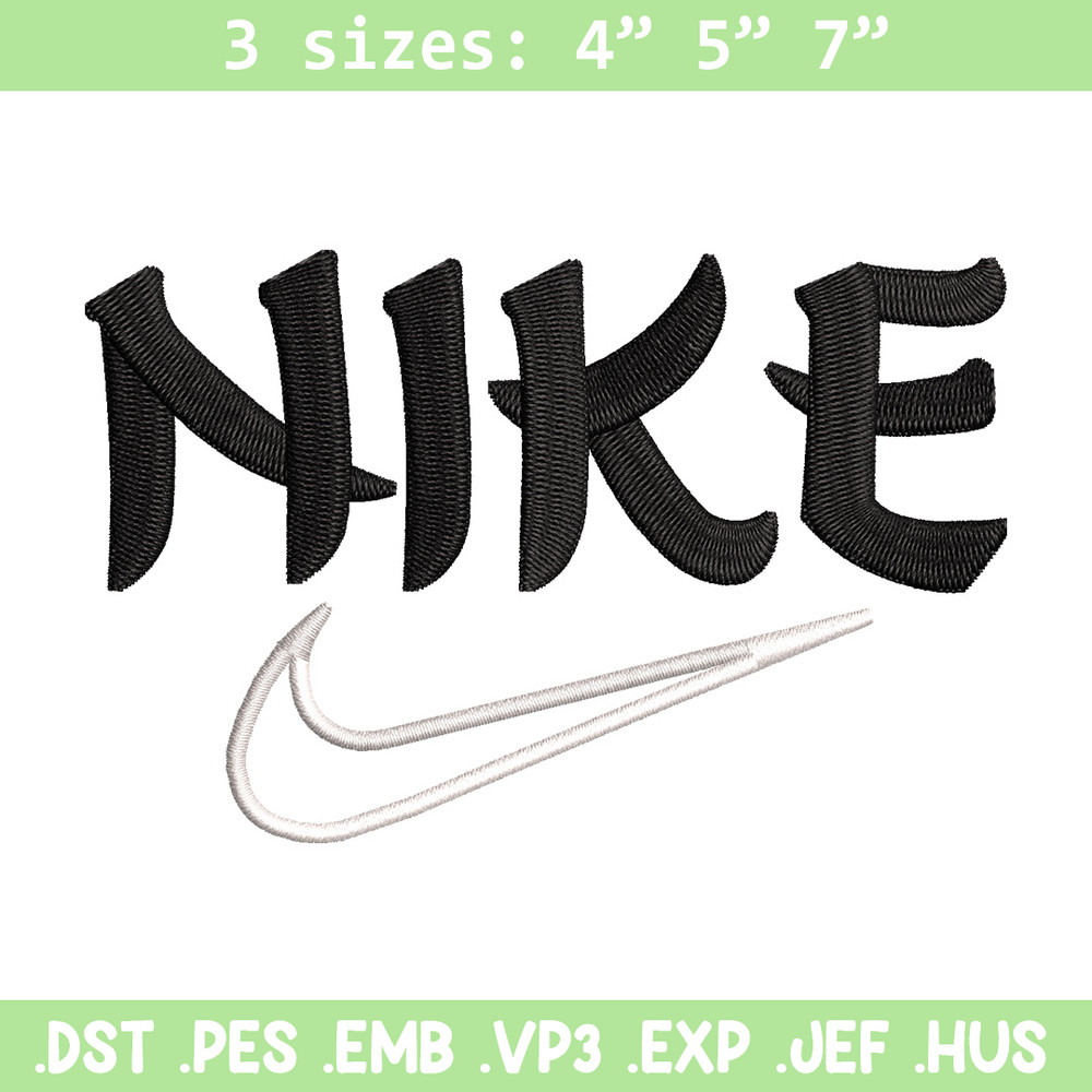 Nike black embroidery design, Nike embroidery, Nike design, Embroidery shirt, Embroidery file,Digital download.jpg
