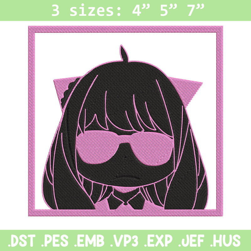 Anya box Embroidery Design, Spy x family Embroidery, Embroidery File, Anime Embroidery, Anime shirt, Digital download.jpg