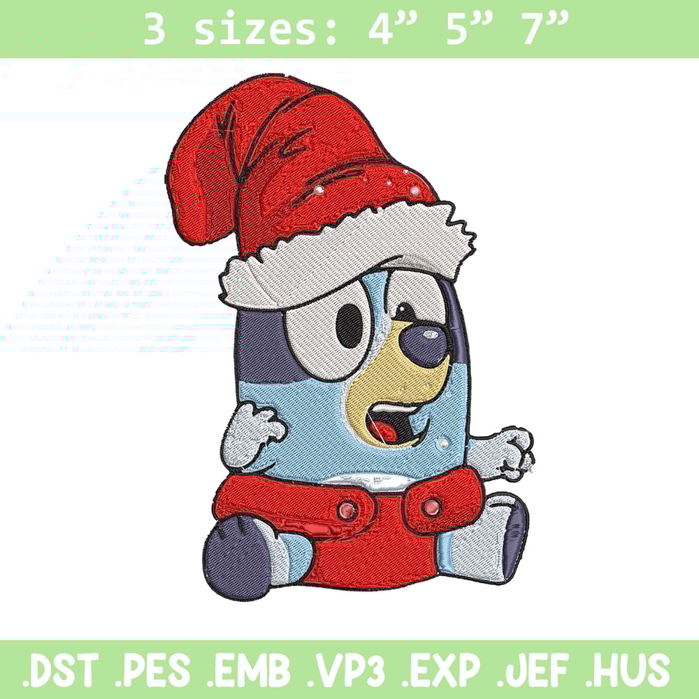 Bluey baby Embroidery Design, Bluey Embroidery, Embroidery File, Chrismas Embroidery,Anime shirt, Digital download..jpg