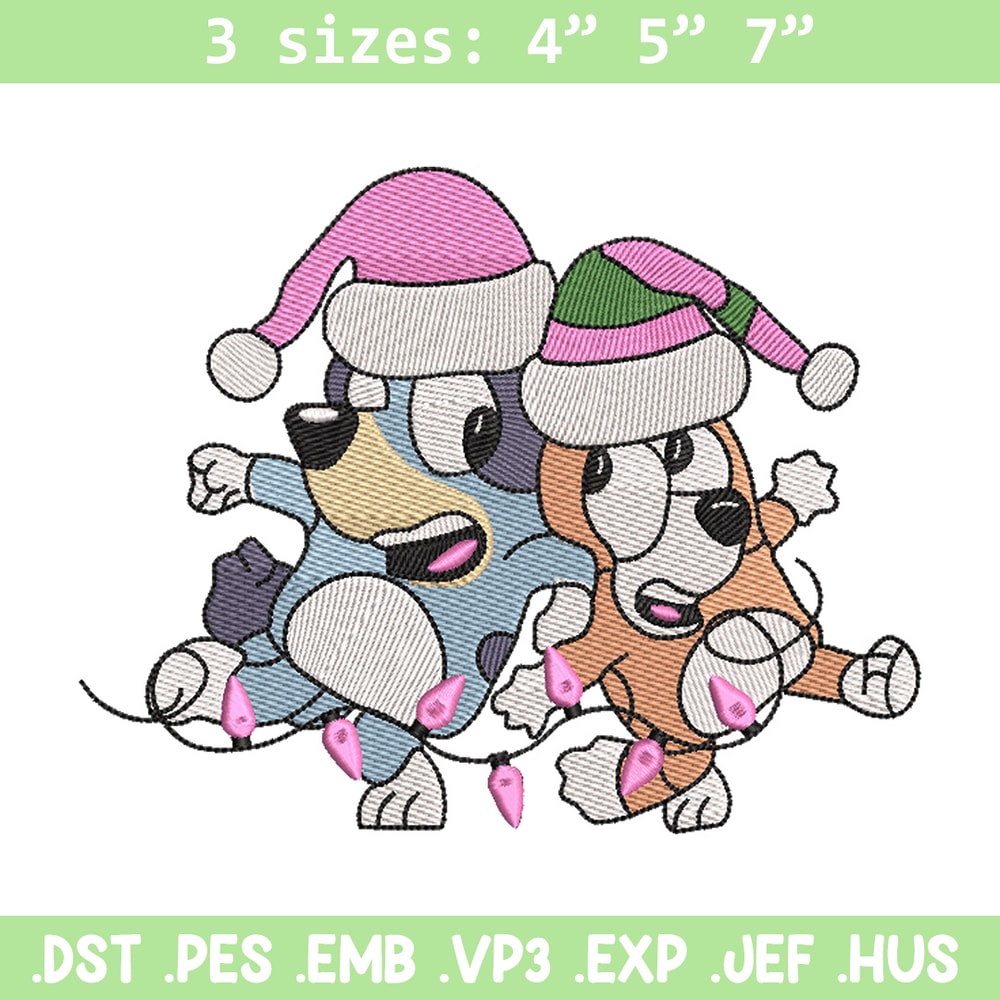 Bluey bingo embroidery design, Bluey embroidery, Chrismas design, Embroidery file, Embroidery shirt, Digital download.jpg