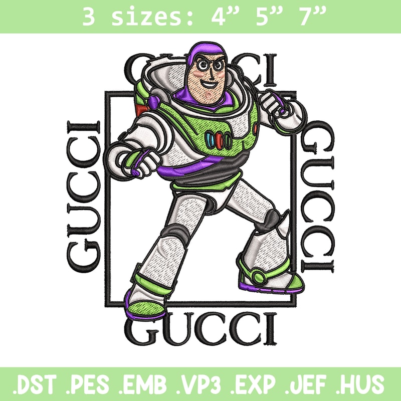 Buzz lightyear Gucci Embroidery design, Buzz lightyear Embroidery, cartoon design, Embroidery File, Digital download..jpg