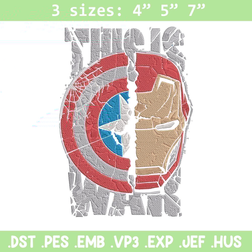 Captain x iron man Embroidery Design, Marvel Embroidery, Embroidery File, Anime Embroidery, Anime shirt,Digital download.jpg