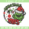 Christmas Vibes Grinch Embroidery design, Grinch Christmas Embroidery, Grinch design, Embroidery file, Digital download..jpg