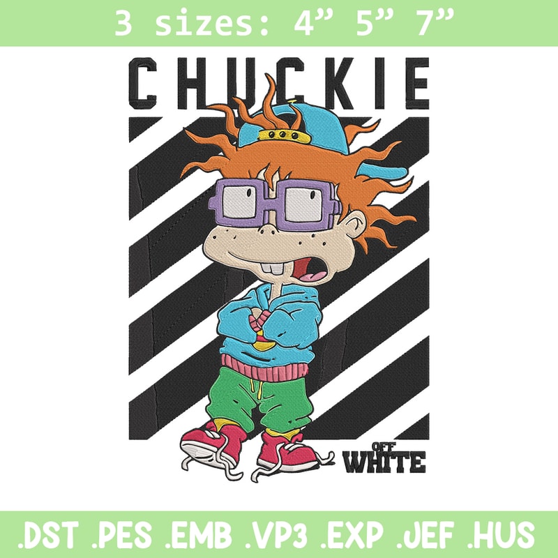 Chuckie Finster Embroidery Design, Rugrats Embroidery, Embroidery File, Anime Embroidery, Anime shirt,Digital download..jpg