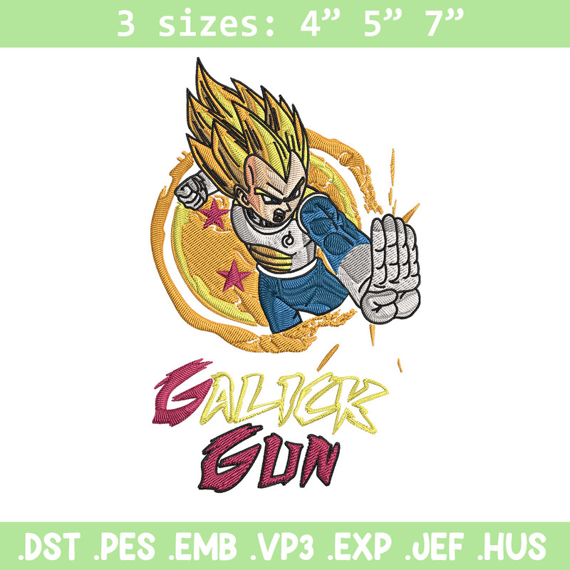 Galick gun Embroidery Design, Dragonball Embroidery, Embroidery File, Anime Embroidery, Anime shirt, Digital download..jpg