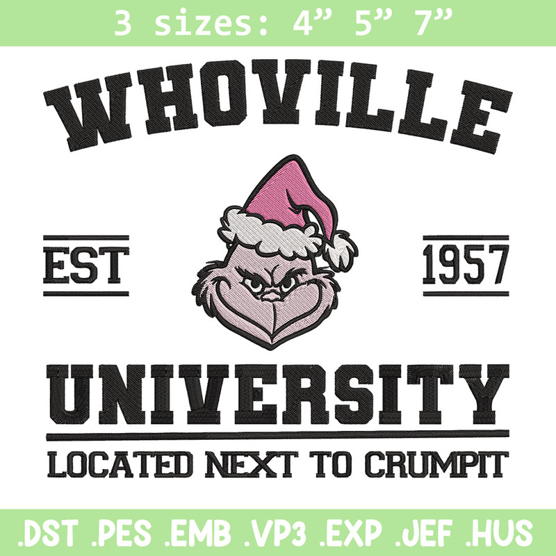 Grinch est 1957 Embroidery Design, Grinch Embroidery, Embroidery File, Chrismas Embroidery, Anime shirt,Digital download.jpg