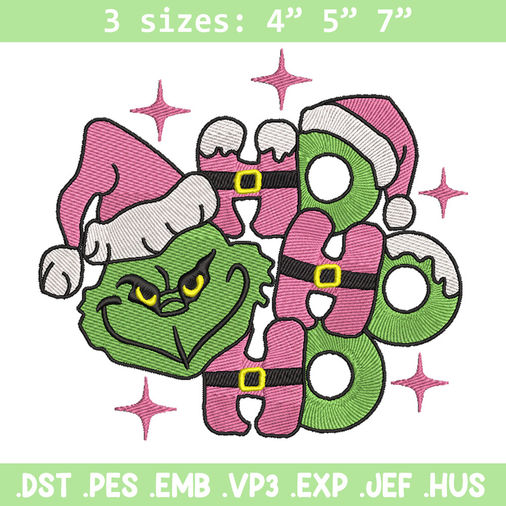 Grinch laugh embroidery design,Chrismas design, Embroidery shirt, Embroidery file, Grinch embroidery, Digital download.jpg
