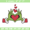 Grinch love embroidery design, Grinch embroidery, Chrismas design, Embroidery shirt, Embroidery file, Digital download.jpg
