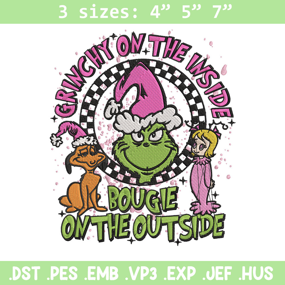 Grinch on the inside Embroidery Design, Grinch Embroidery, Embroidery File, Chrismas Embroidery, Digital download.jpg