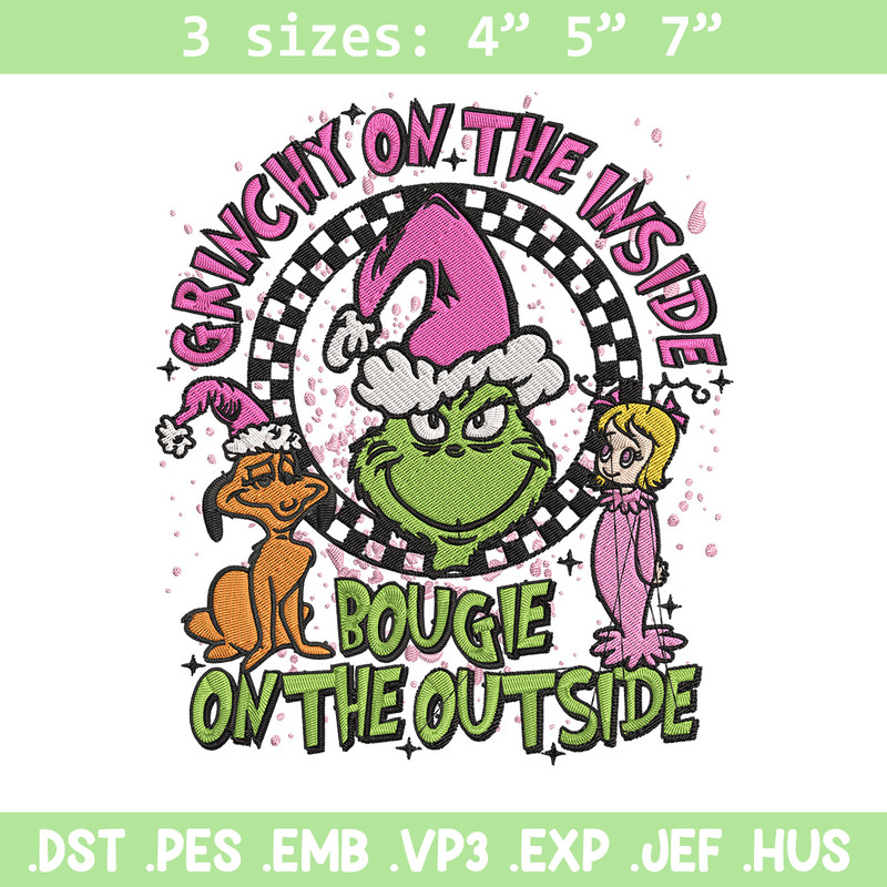 Grinch on the inside Embroidery Design, Grinch Embroidery, Embroidery File, Chrismas Embroidery, Digital download.jpg