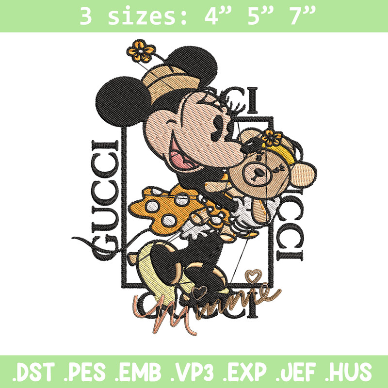 Gucci Minnie mouse Embroidery design, Gucci Embroidery, Disney design, Embroidery File, cartoon shirt, Instant download..jpg