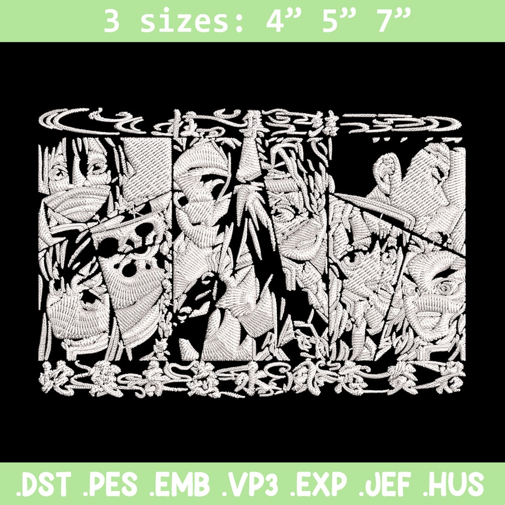 Hashira poster Embroidery Design, Demon slayer Embroidery, Embroidery File, Anime Embroidery, Digital download.jpg