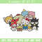 Hello Kitty friends Embroidery Design, Hello kitty Embroidery, Embroidery File, Anime Embroidery, Digital download.jpg