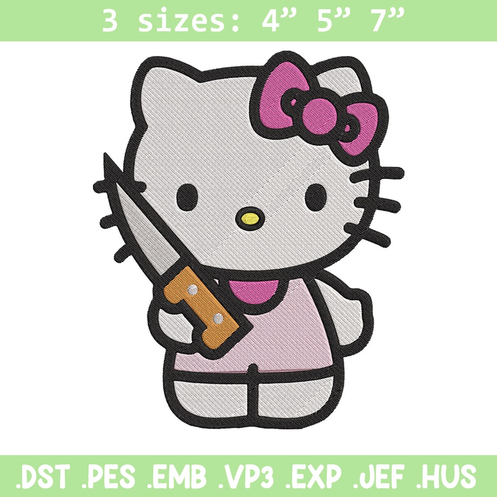 Hello kitty knife Embroidery Design, Hello kitty Embroidery, Embroidery File, Anime Embroidery, Digital download..jpg
