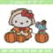 Hello kitty pumpkin Embroidery Design, Hello kitty Embroidery, Embroidery File, Anime Embroidery, Digital download.jpg