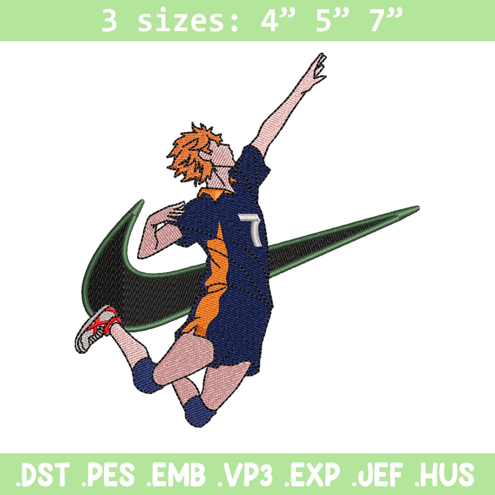 Hinata Shouyou Nike embroidery design, haykiuu embroidery, Nike design, anime design, anime shirt, Digital download.jpg