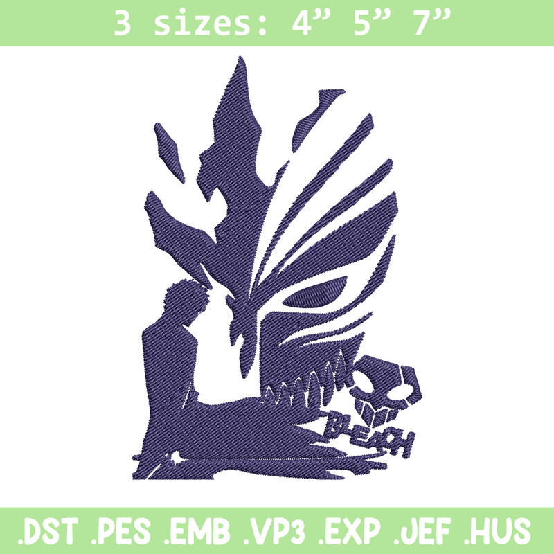 Ichigo mask Embroidery Design, Bleach Embroidery, Embroidery File, Anime Embroidery,Anime shirt, Digital download.jpg