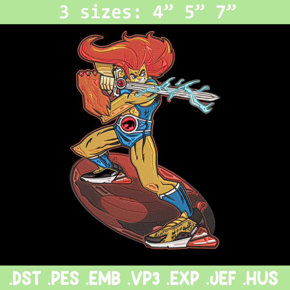 Lion O Embroidery Design, ThunderCats Embroidery, Embroidery File, Anime Embroidery, Anime shirt, Digital download.jpg