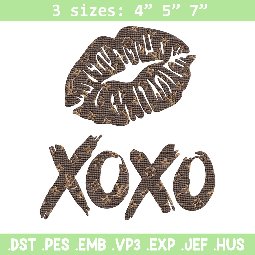 Lv lips xoxo Embroidery Design, Lv Embroidery, Embroidery File, Anime Embroidery, Anime shirt, Digital download..jpg