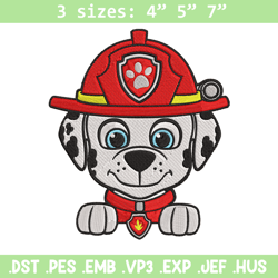 marshall dog embroidery design, paw patrol embroidery, embroidery file, anime embroidery, anime shirt, digital download.