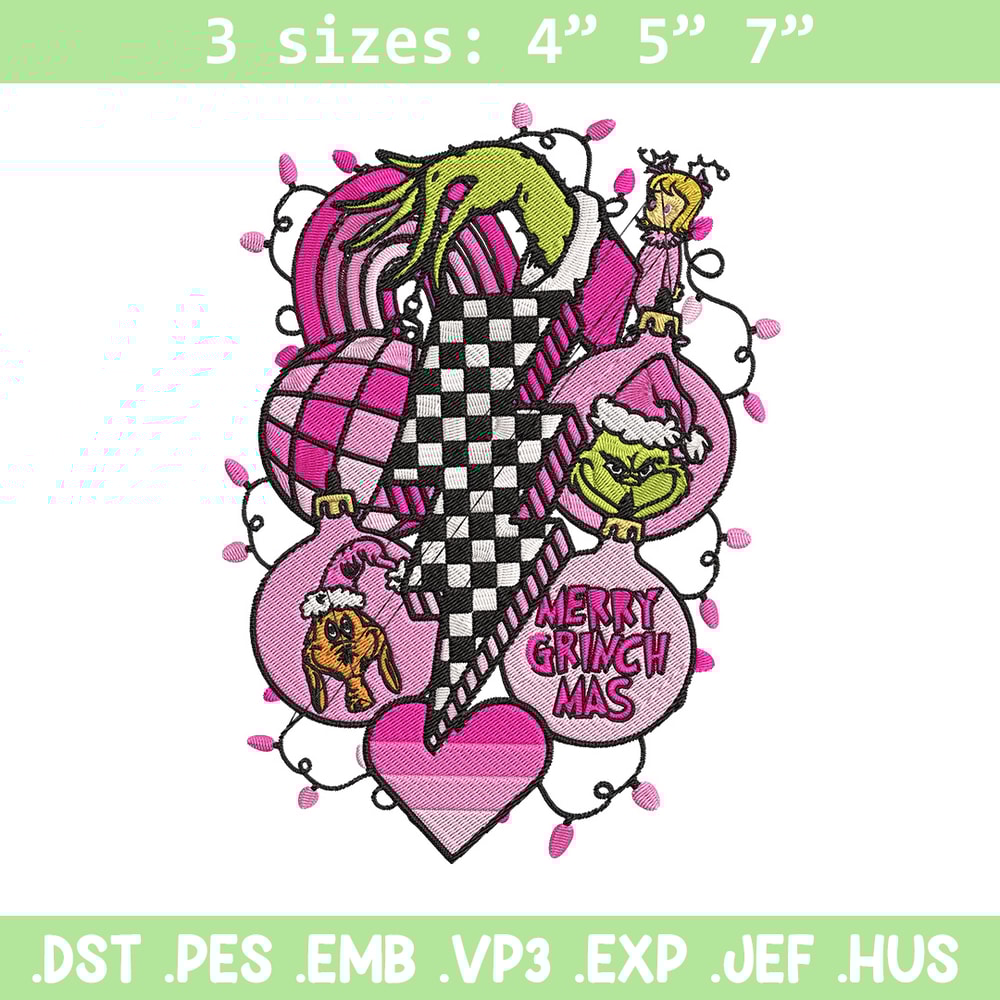 Merry grinchmas Embroidery Design, Grinch Embroidery, Embroidery File, Chrismas Embroidery, Anime shirt,Digital download.jpg