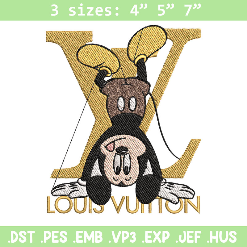 Mickey logo lv Embroidery Design, Lv Embroidery, Embroidery File, Disney Embroidery, Logo shirt, Digital download.jpg